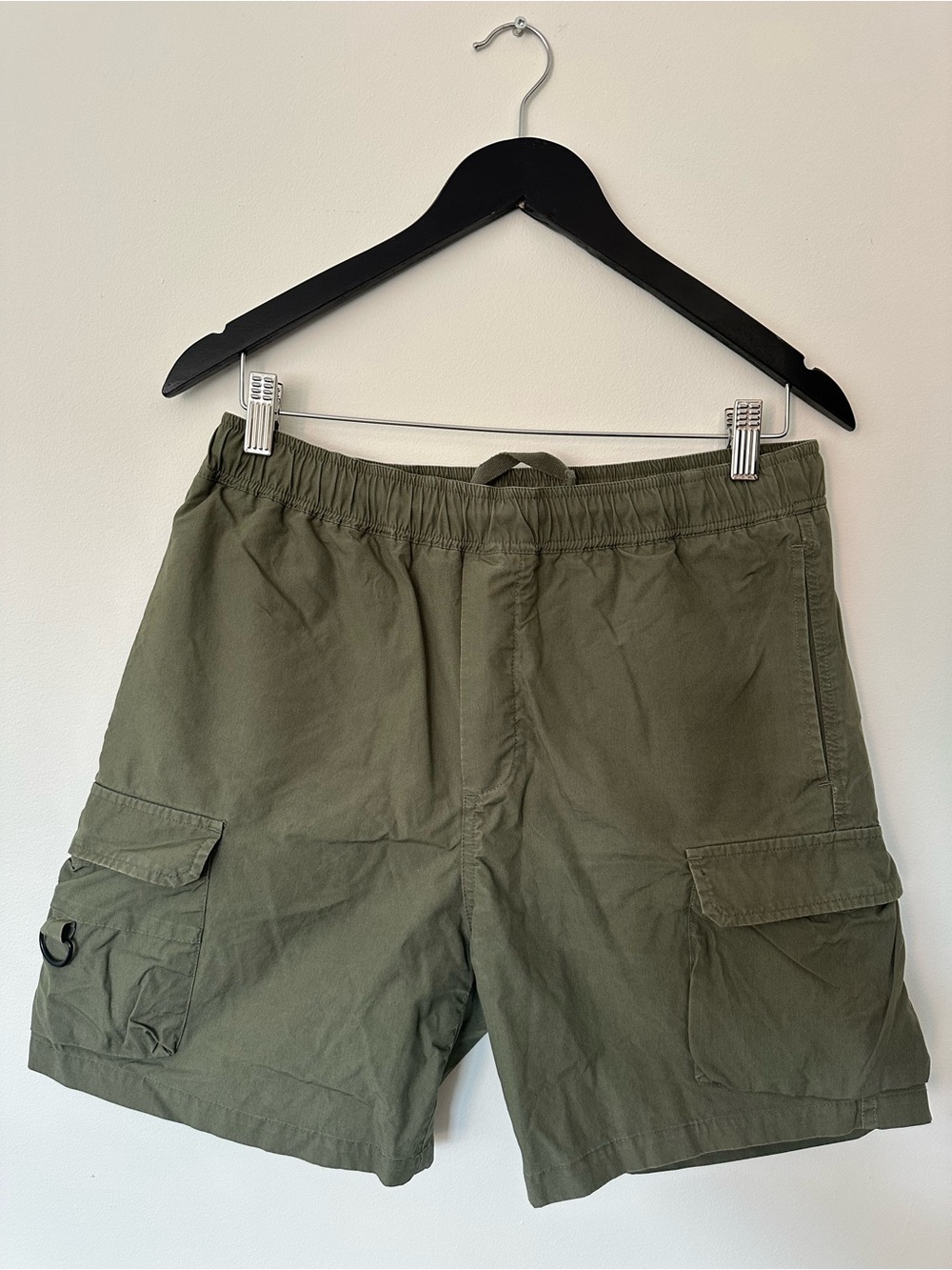 Utility Cargo Shorts for Men in Olive Green